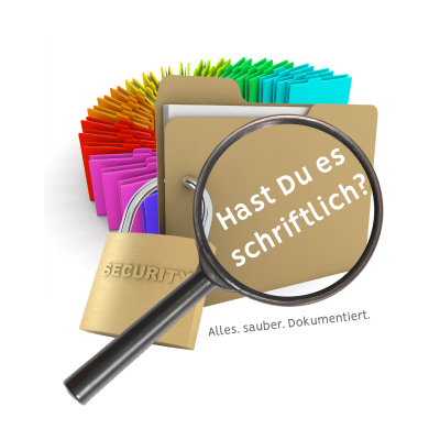 Hast Du was schriftlich?